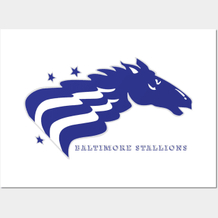 Classic Baltimore Stallions Football Posters and Art